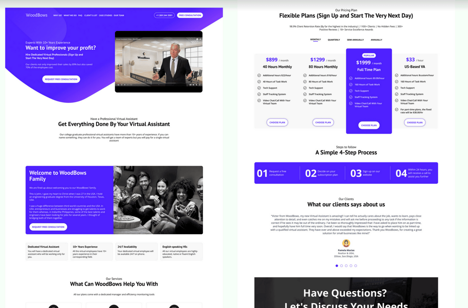 Redesign Wood Bows Website